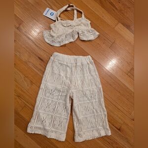 Mayoral Cropped Crochet Set